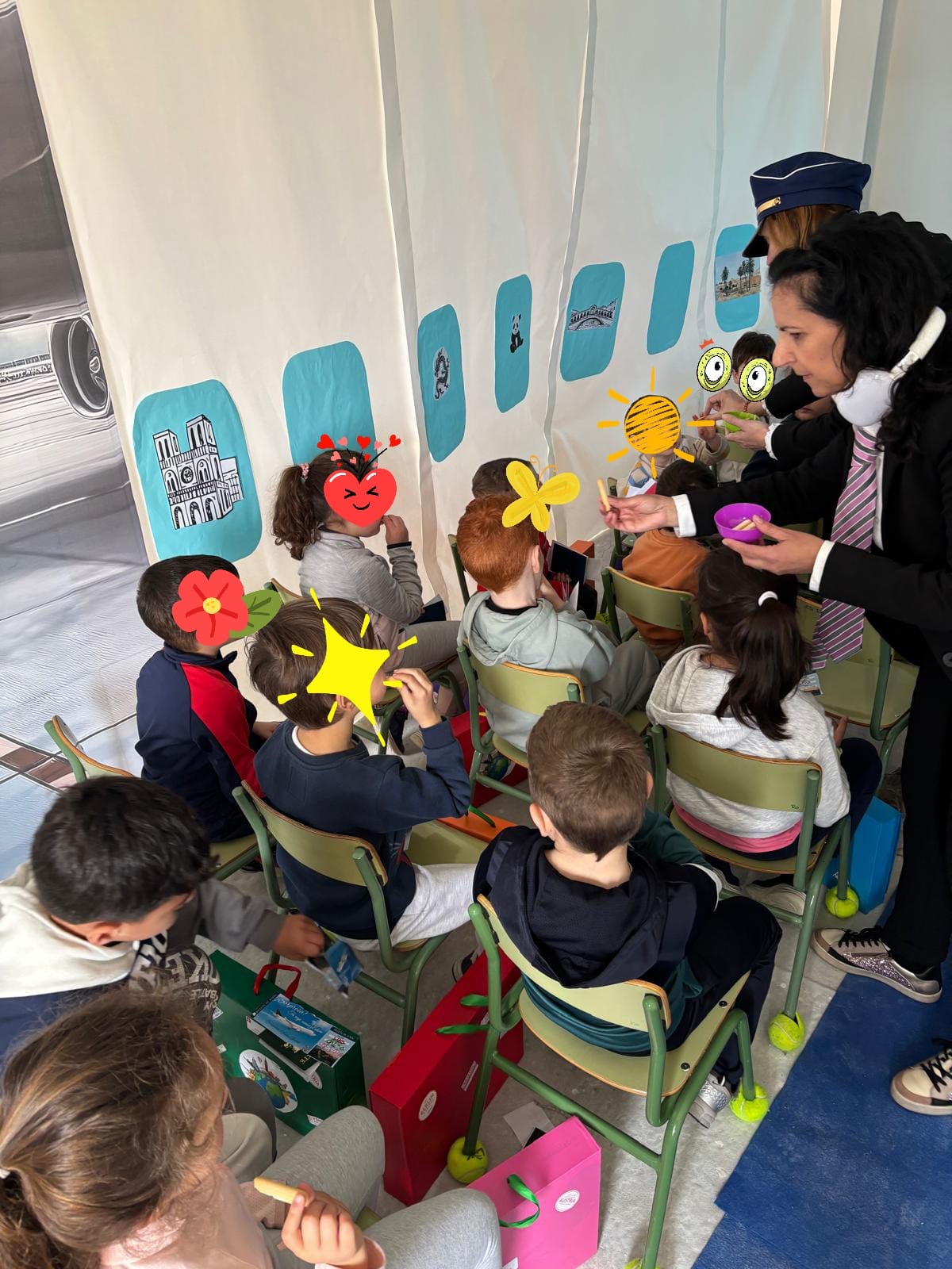 Simulacros de vuelo de infantil Moraleja