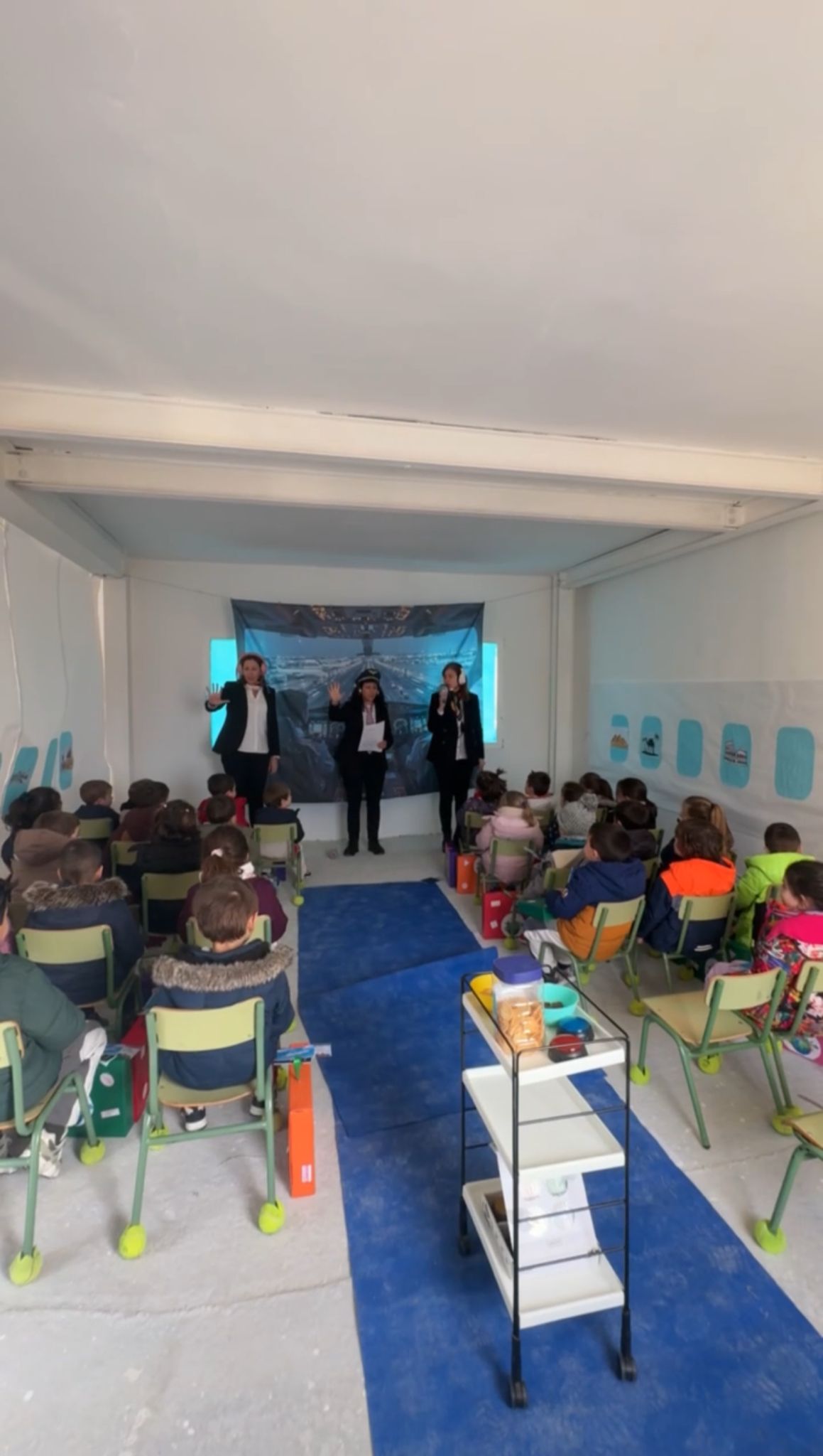 Simulacros de vuelo de infantil Moraleja