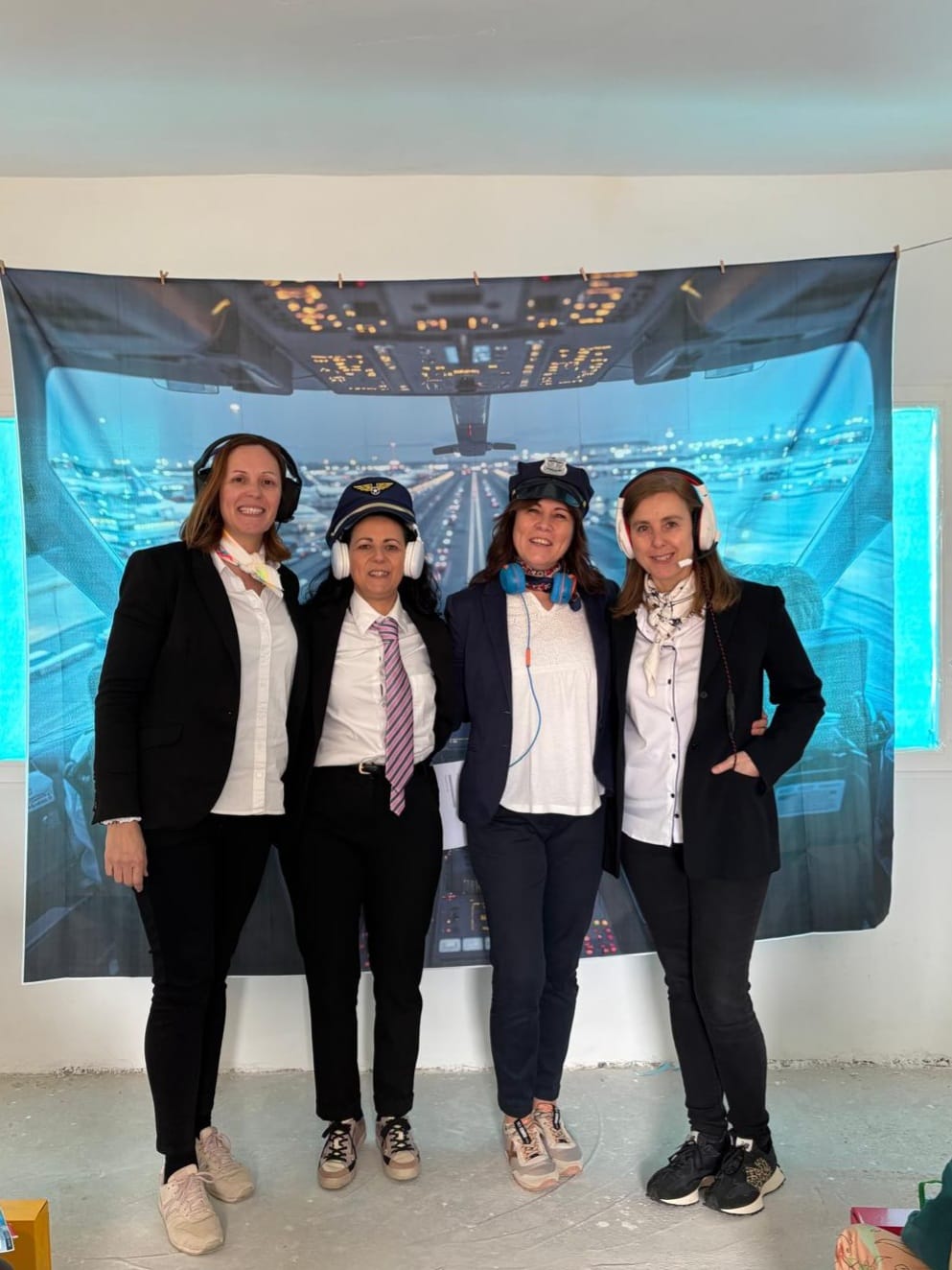 Simulacros de vuelo de infantil Moraleja